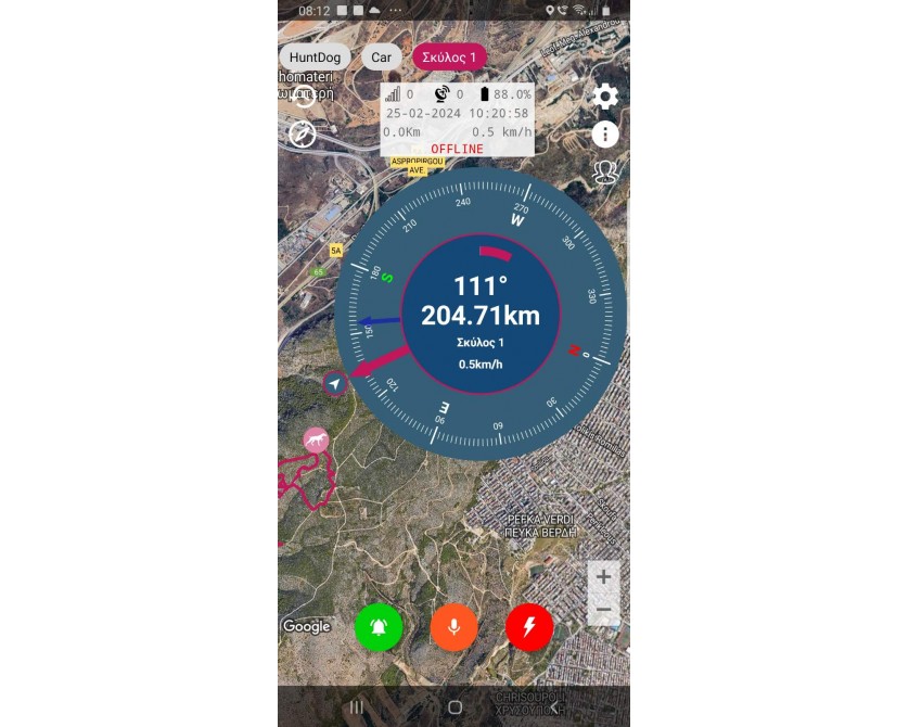 HuntDog X1® 4G - Κολάρο GPS Tracker Παρακολούθησης και εκπαίδευσης για Κυνηγετικούς Σκύλους