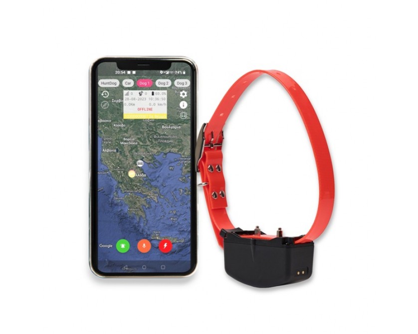 HuntDog X1® 4G - Κολάρο GPS Tracker Παρακολούθησης και εκπαίδευσης για Κυνηγετικούς Σκύλους
